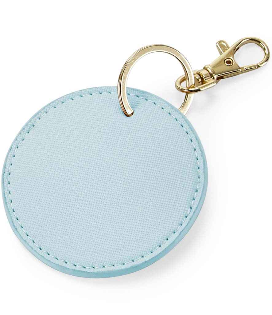 [BG745 SFB ONE] BagBase Boutique Circular Key Clip (Soft Blue)