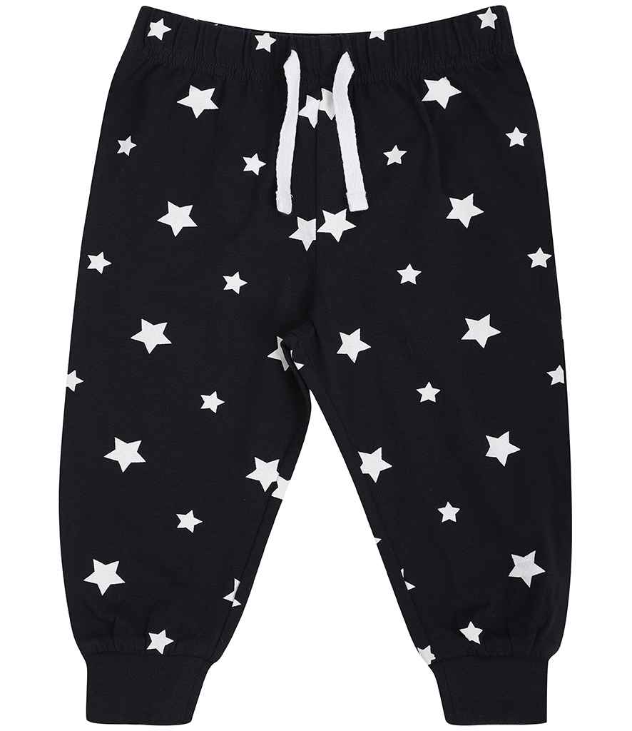 [LW85T NV/WH 0-6] Larkwood Baby/Toddler Lounge Pants (Navy/White Stars, 0-6)