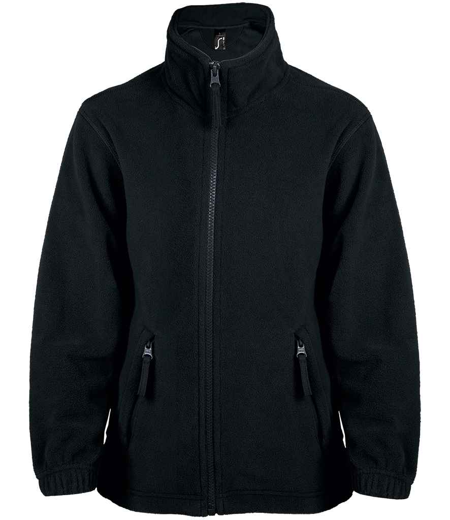 [10589 BLK 10yrs] SOL'S Kids North Fleece Jacket (Black, 10yrs)