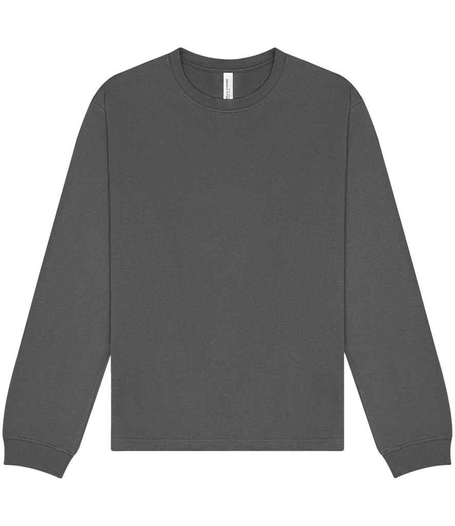[CV4651 ASP XS] Canvas Unisex Heavyweight Long Sleeve T-Shirt (Asphalt, XS)