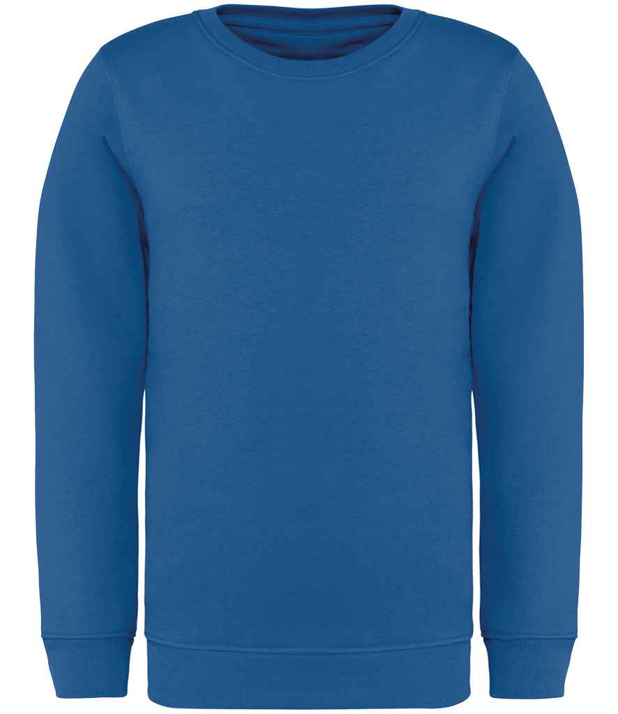 [NS403 SEB 4-6] Native Spirit Kids Crew Neck Sweatshirt (Sea Blue, 4-6)