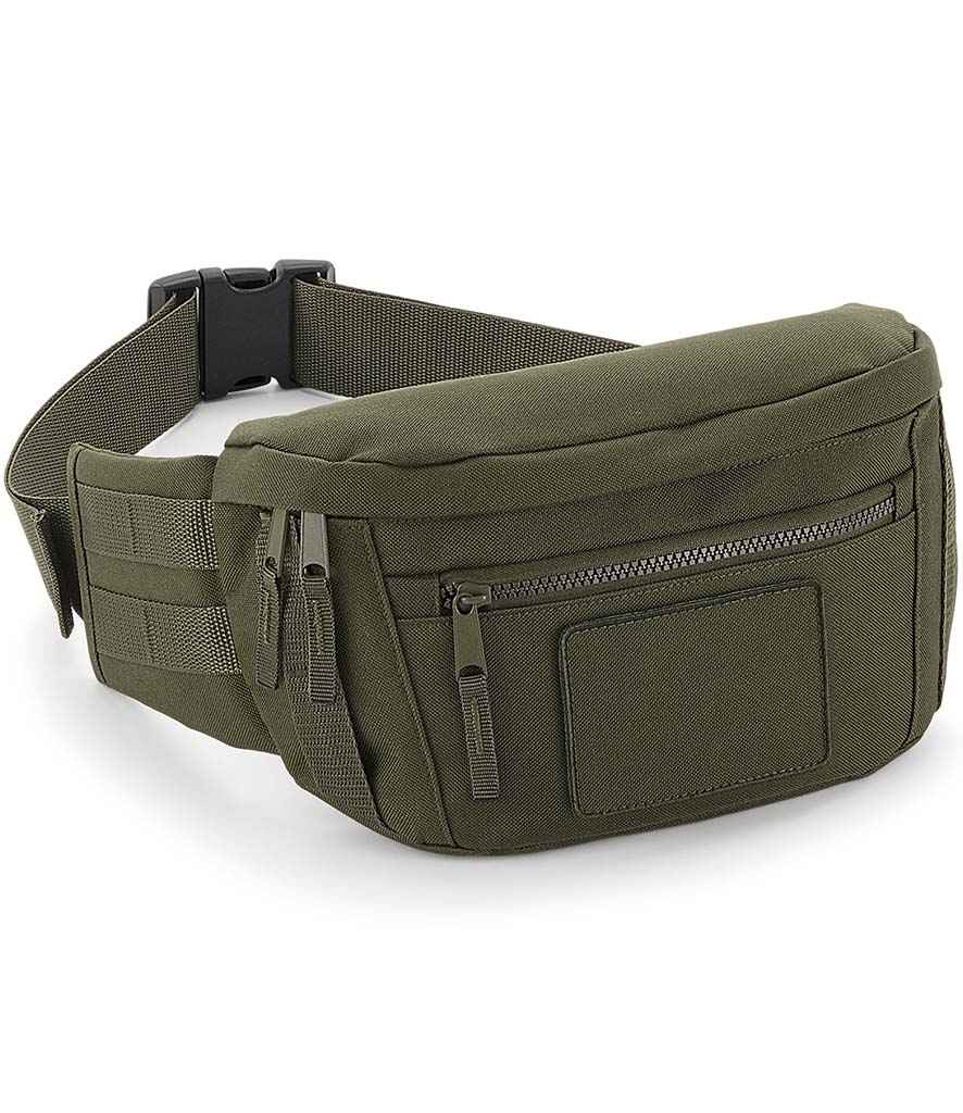 [BG842 MGR ONE] BagBase MOLLE Utility Waistpack (Military Green)