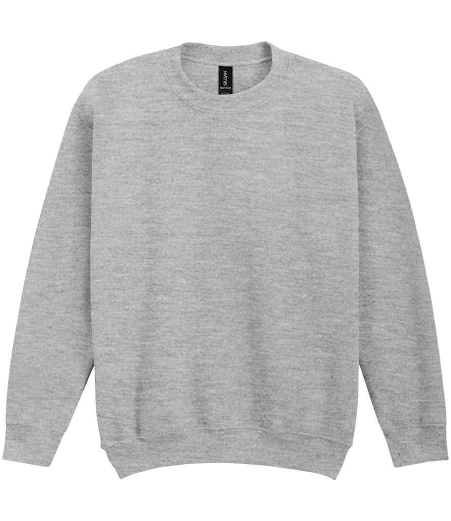 [GD56B SGY 3=XS] Gildan Kids Heavy Blend™ Drop Shoulder Sweatshirt (Sport Grey, 3=XS)
