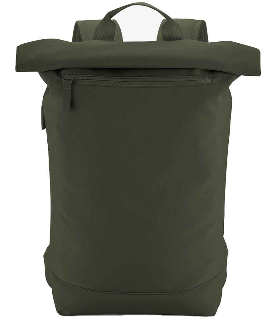 [BG871 PNG ONE] BagBase Simplicity Roll-Top Backpack Lite (Pine Green)