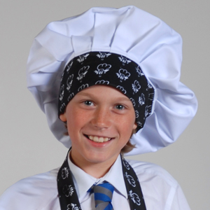 Le Chef Hat Child Hat 7-10 (Black)