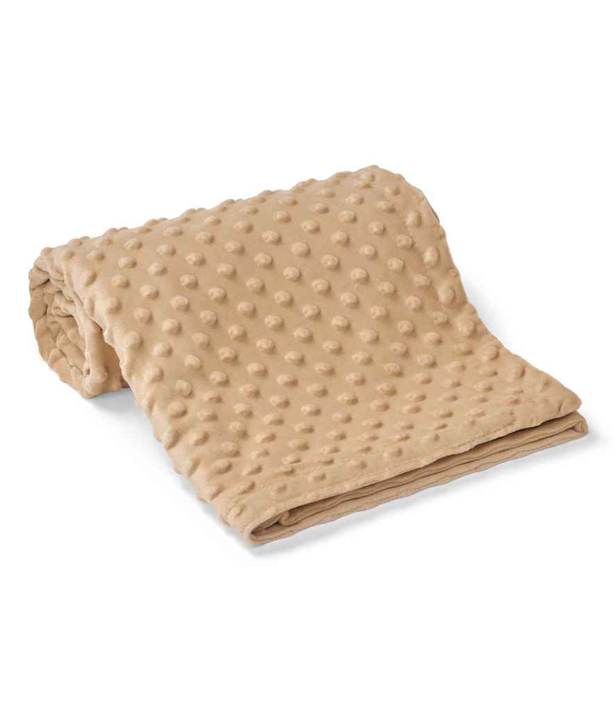 [BH003 CAM ONE] Brand Lab Minky Fleece Blanket (Camel)