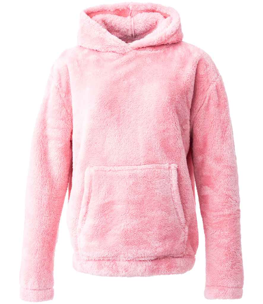 [BH201 BLP S] Brand Lab Unisex Fluffy Fleece Hoodie (Blush Pink, S)