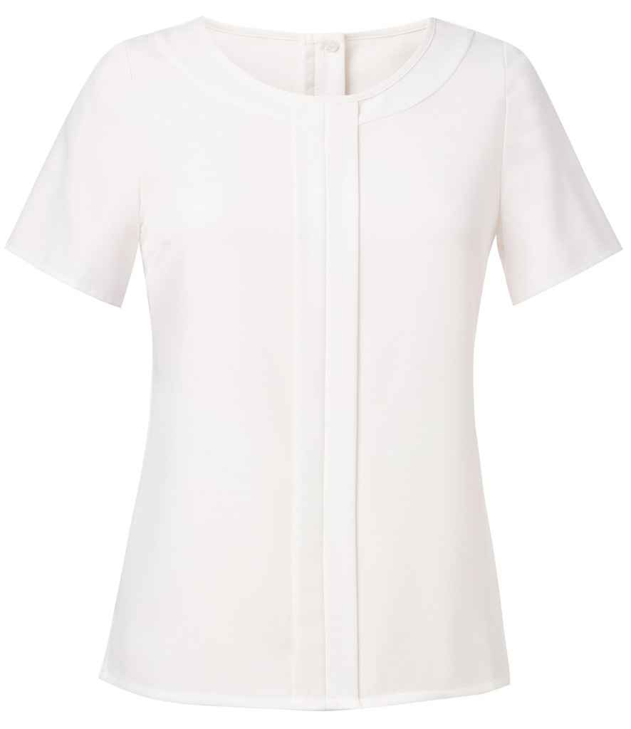 [BK140 WHI 8] Brook Taverner Ladies Felina Short Sleeve Shirt (8)