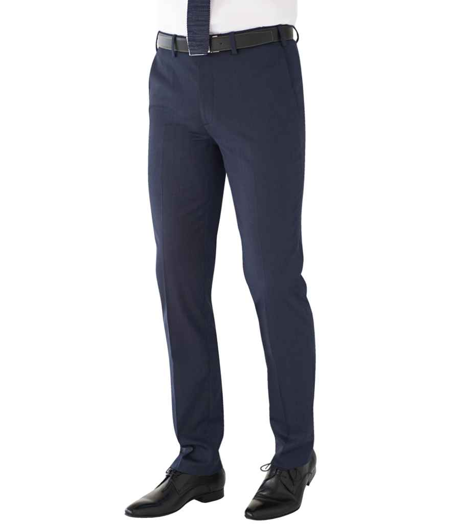 [BK213 NPN 32/R] Brook Taverner Eclipse Pegasus Trousers (Navy Pindot, 32/R)
