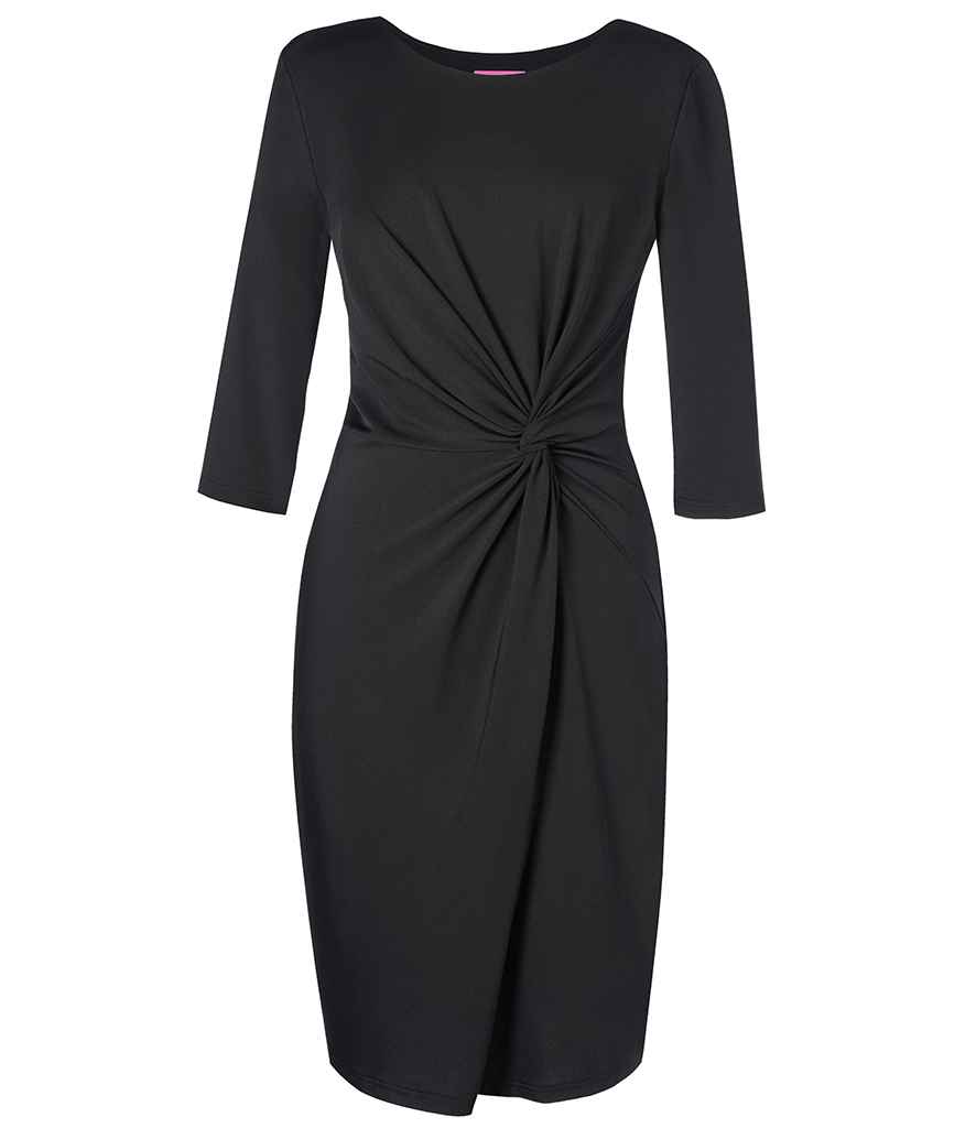 [BK451 BLK XS] Brook Taverner Ladies Jersey Stretch Neptune Dress (Black, XS)