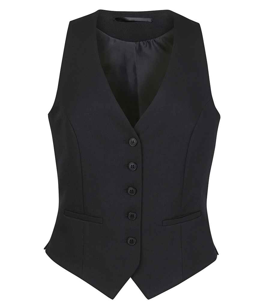 [BK470 BLK XS] Brook Taverner Ladies One Luna Waistcoat (Black, XS)