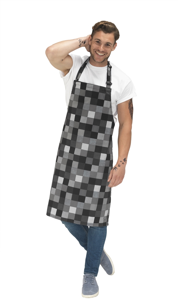 Le Chef Bib Apron 28X36 Print (Black)