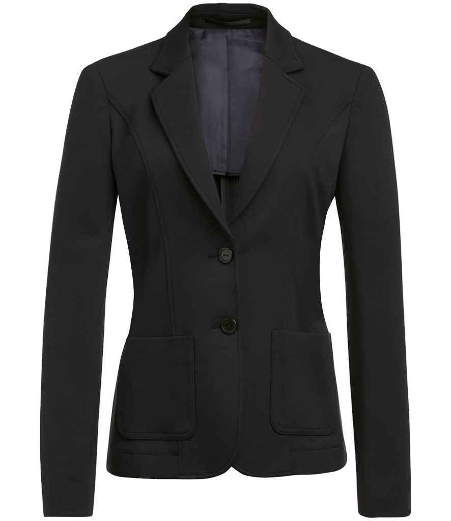 [BK506 BLK 8/R] Brook Taverner Ladies Jersey Stretch Libra Jacket (Black, 8/R)