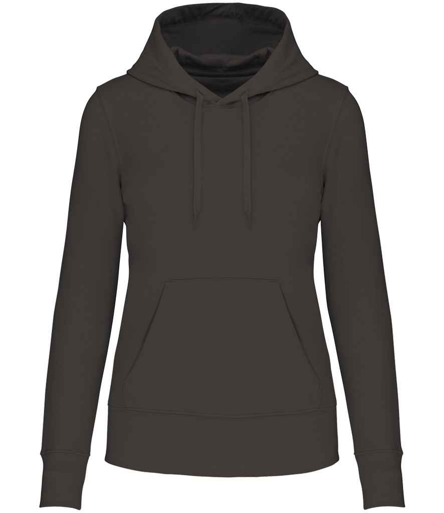 [KB4028 DGY XS] Kariban Ladies Eco Friendly Hooded Sweatshirt (Dark Grey, XS)