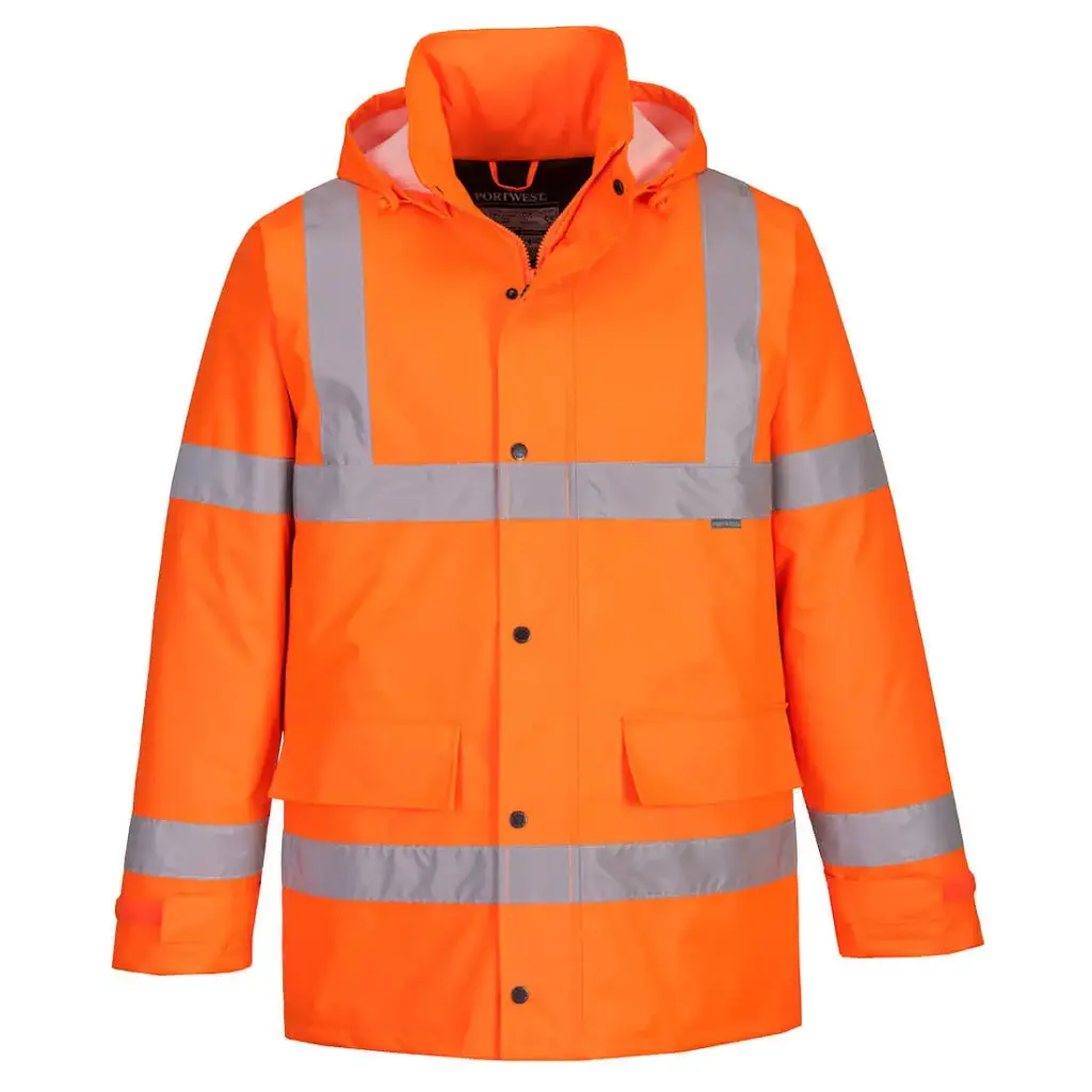 [W-JHVPYXS/S460YERXS] Hi-Vis Winter Traffic Parka Jacket (Fluorescent Yellow, XS)