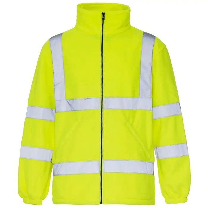 [W-FJHVYXS] Hi Vis Fleece Jacket (Fluorescent Yellow, XS)