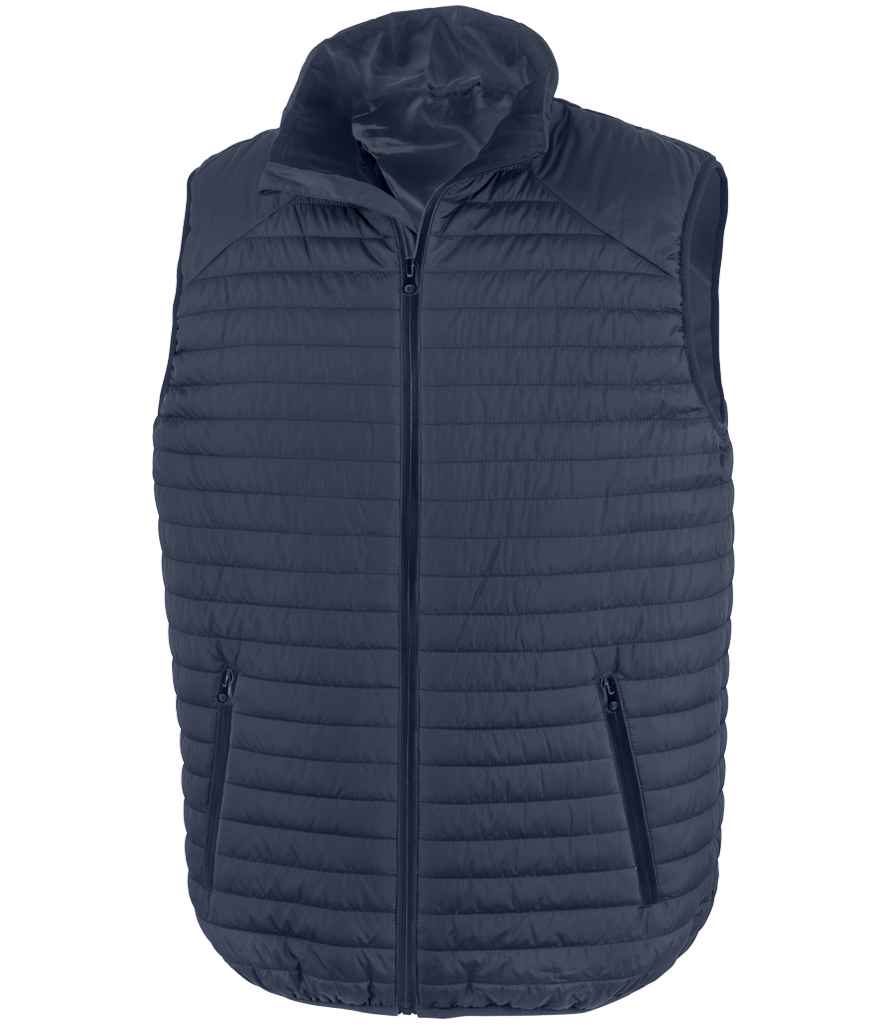 [RS239 NV/NV XS] Result Genuine Recycled Thermoquilt Gilet (Navy/Navy, XS)