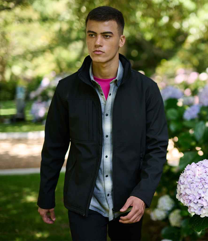 [RG191 NV/SE XS] Regatta Octagon II Soft Shell Jacket (Navy/Seal Grey, XS)