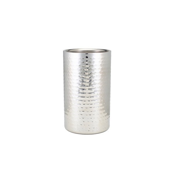 [BC-N003H] GenWare Hammered Stainless Steel Wine Cooler