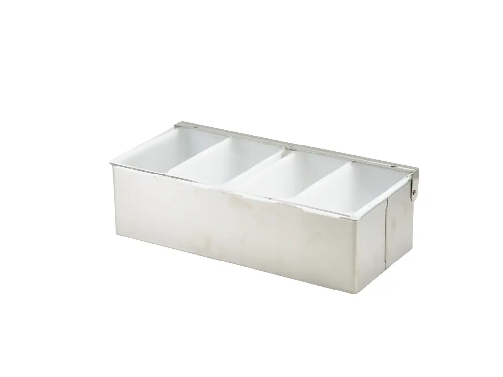[BC-N014-4] GenWare 4 Part Stainless Steel Condiment Holder