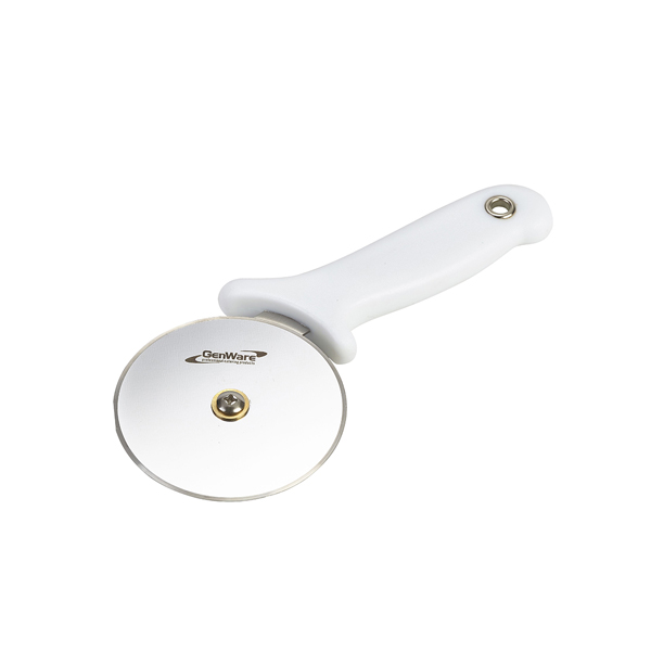 [BC-N05-996W] Genware Pizza Cutter White Handle