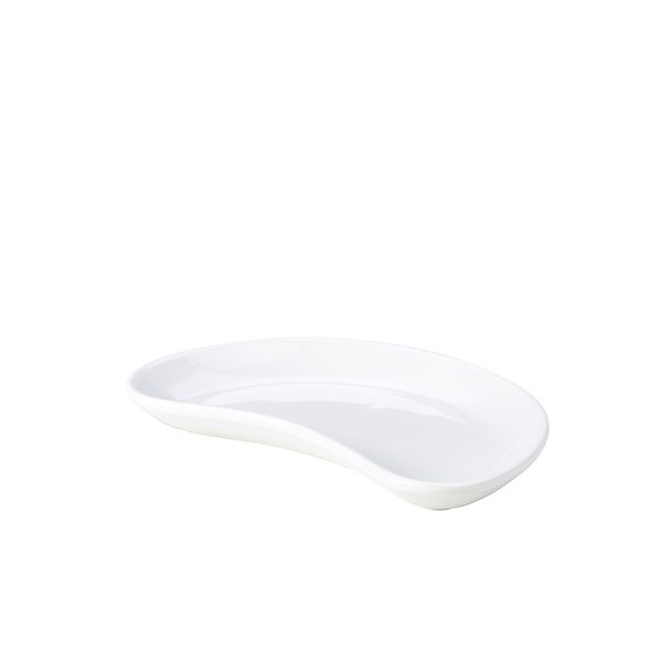 Genware Porcelain Crescent Salad Dish 20cm/ 7.75" (Pack of 6)