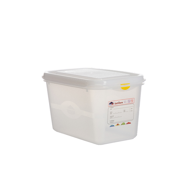 GN Storage Container 1/4 150mm Deep 4.3L (Pack of 6)
