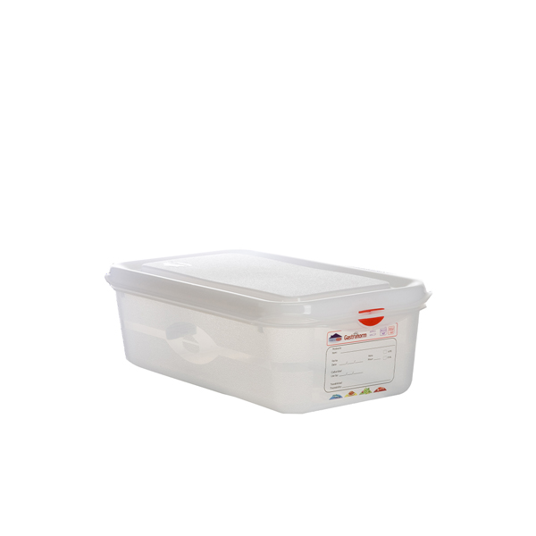 GN Storage Container 1/3 100mm Deep 4L (Pack of 6)
