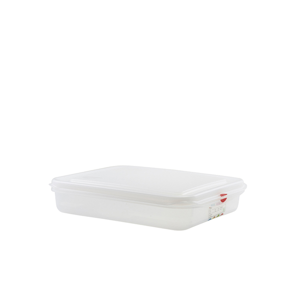 GN Storage Container 1/2 65mm Deep 4L (Pack of 6)