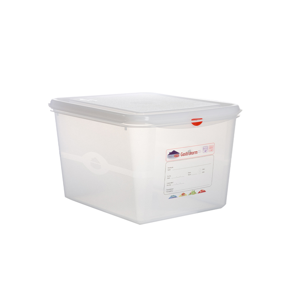 GN Storage Container 1/2 200mm Deep 12.5L (Pack of 6)