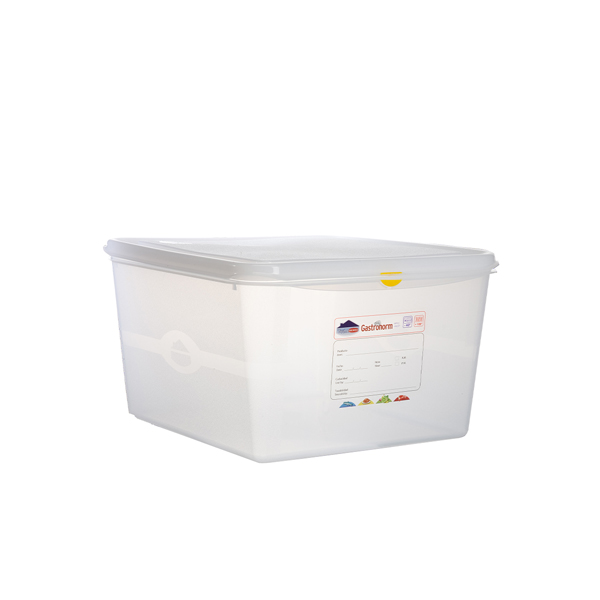 GN Storage Container 2/3 200mm Deep 19L (Pack of 6)