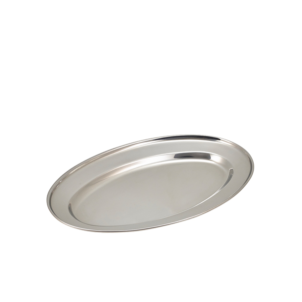 [BC-N1365] GenWare Stainless Steel Oval Flat 30cm/ 12"