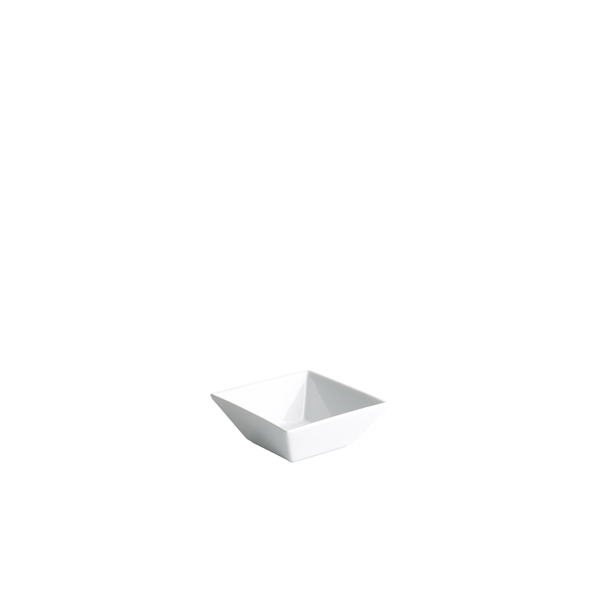 Genware Ceramic Square Dip Dish 6.5 x 3cm (Pack of 6)