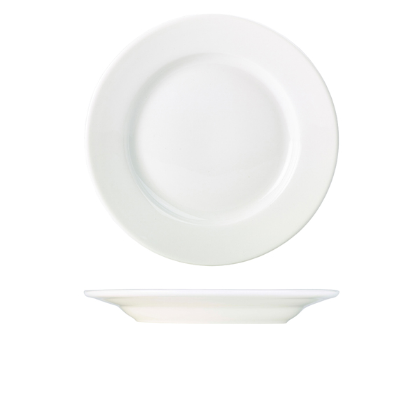[BC-N160628] Genware Porcelain Classic Winged Plate 28cm/ 11" (Pack of 6)