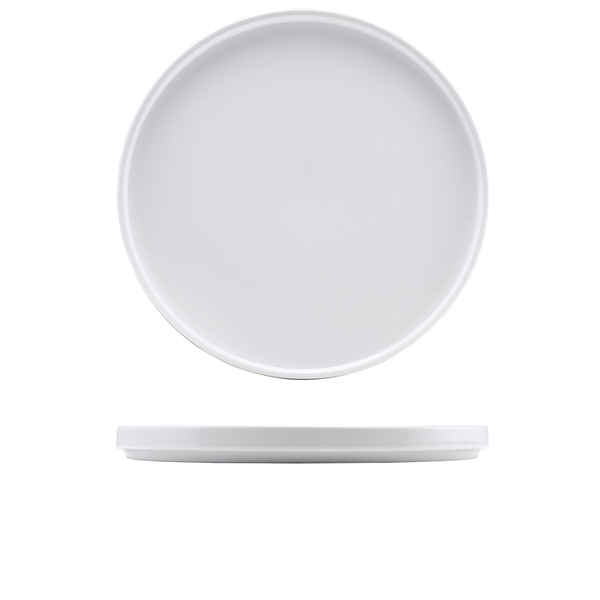 GenWare Porcelain Low Presentation Plate 30cm/ 12" (Pack of 4)