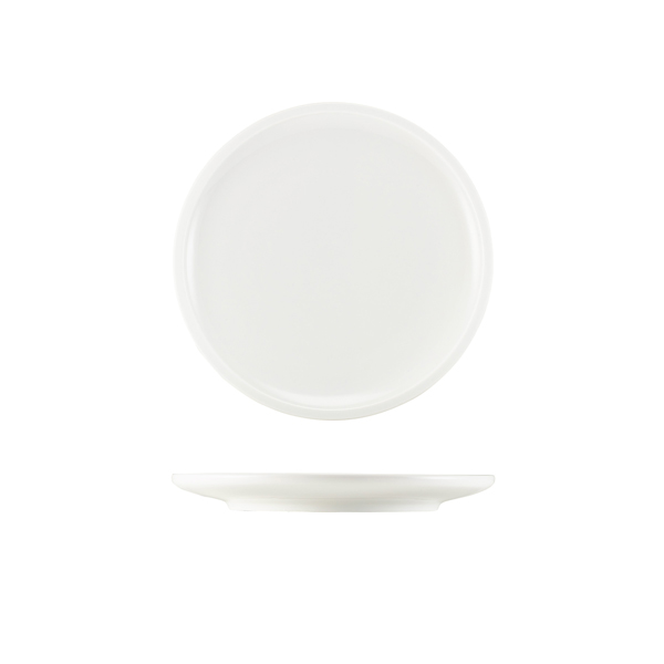 [BC-N161320] GenWare Porcelain Flat Rim Plate 20cm/ 8" (Pack of 6)