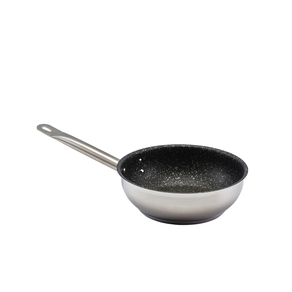 [BC-N1620-01NS] GenWare Non Stick Teflon Stainless Steel Sauteuse Pan 20cm