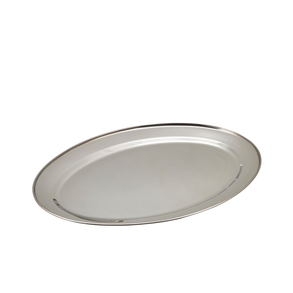 [BC-N1664] GenWare Stainless Steel Oval Flat 46cm/ 18"