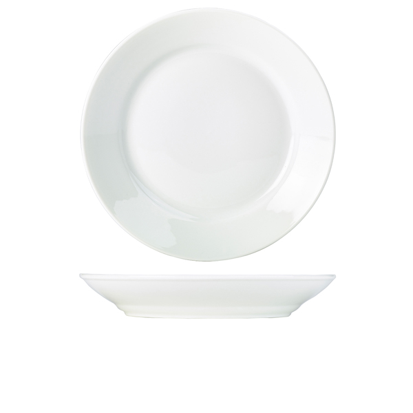 [BC-N170130] Genware Porcelain Deep Winged Plate 30cm/ 12" (Pack of 6)