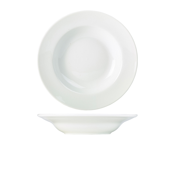Genware Porcelain Soup Plate/ Pasta Dish 27cm/ 10.75" (Pack of 6)