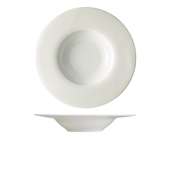 [BC-N178230] Genware Porcelain Wide Rim Pasta Plate 30cm/ 12" (Pack of 6)