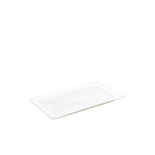 [BC-N180730] Genware Porcelain Rectangular Plate 30.5 x 18.5cm/ 12 x 7.25" (Pack of 6)