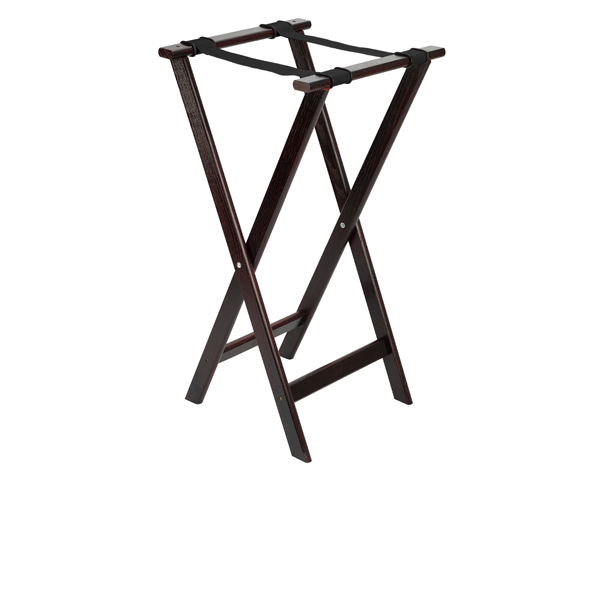 [BC-N1815WD] Mahogany Tray Stand 33"/ 840mm High 16.5"/ 420mm Wide