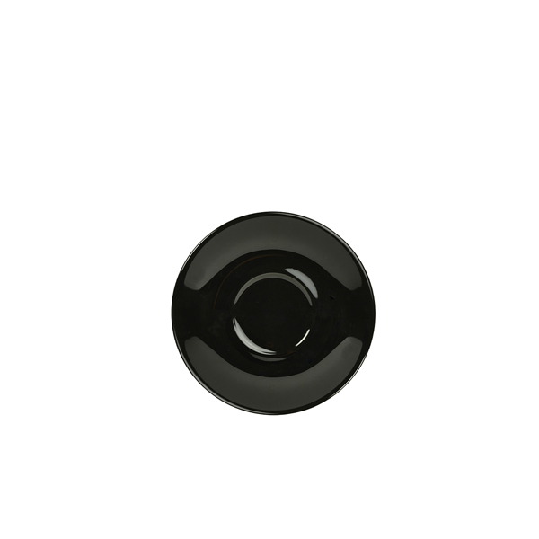 [BC-N182112BK] Genware Porcelain Black Saucer 12cm/ 4.75" (Pack of 6)