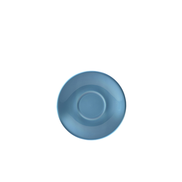 Genware Porcelain Blue Saucer 12cm/ 4.75" (Pack of 6)