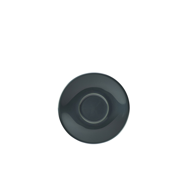 [BC-N182112G] Genware Porcelain Grey Saucer 12cm/ 4.75" (Pack of 6)