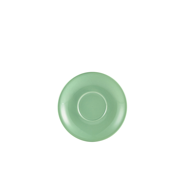 Genware Porcelain Green Saucer 12cm/ 4.75" (Pack of 6)