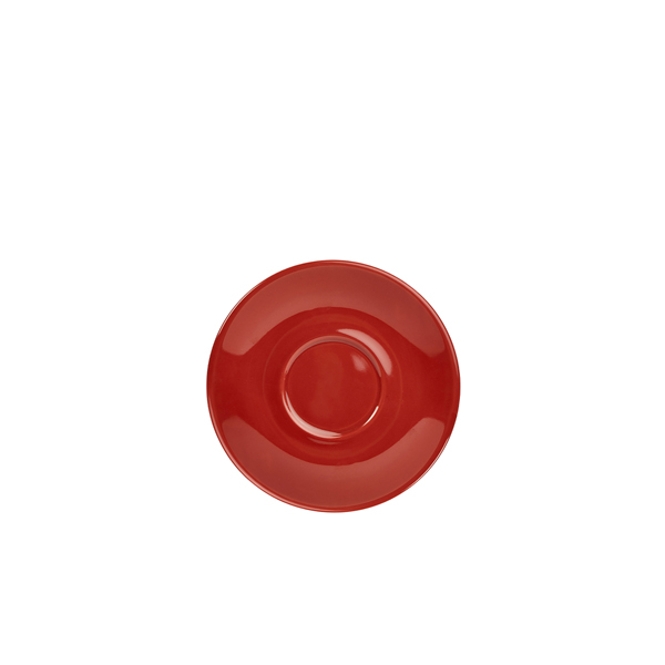 Genware Porcelain Red Saucer 12cm/ 4.75" (Pack of 6)