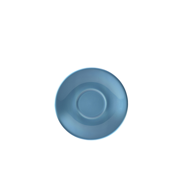 Genware Porcelain Blue Saucer 13.5cm/ 5.25" (Pack of 6)