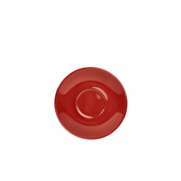 [BC-N182113R] Genware Porcelain Red Saucer 13.5cm/ 5.25" (Pack of 6)